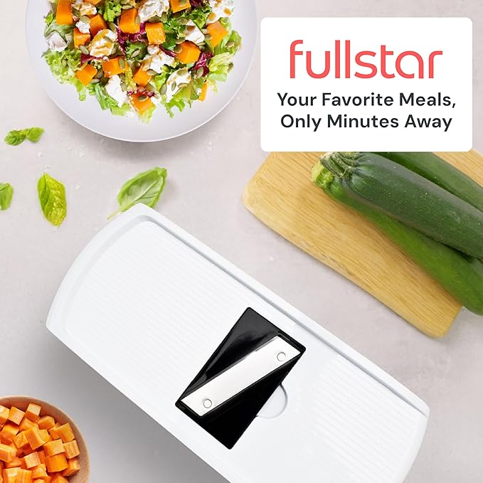 Fullstar The Original Pro Chopper - Vegetable Chopper and Spiralizer, Food Chopper with Container, Fruit Slicer, Kitchen Gadgets & Accessories, Home Essentials (8 in 1, Black)