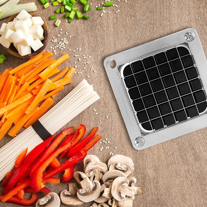 Replacement Chopper Blade Commercial Vegetable Chopper Dicer Stainless Steel Blade for Fruit Cutting Machine Tomato French Fries Cutter (1/2ā³ Blade)