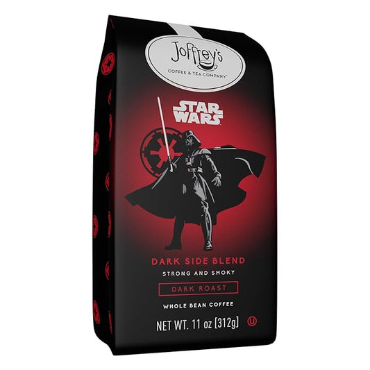 Joffrey's Coffee - STAR WARS™ Dark Side Blend, STAR WARS Licensed Coffee Collection, Artisan Dark Roast, Strong & Smooth Taste, Brew or French Press (Whole Bean, 11oz)