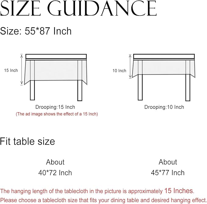 ISAENNE Designer French Red Table Cloth for Rectangle Table,Fall Linen Tablecloth with Cashew Pattern,Stain Proof Decor Tablecloths for Dining Thanksgiving Kitchen,55"*87"-Chauffrey D