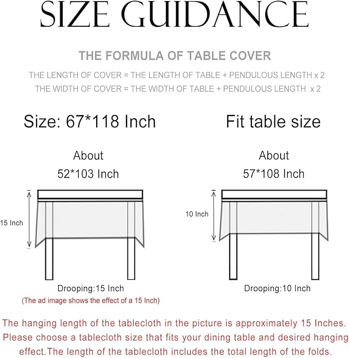 patdrea Designer Linen Rectangular Table Cloth,Vintage Leopard Animal Soft Extra Long Tablecloth,Fall Dacorative Cover for Kitchen Dining,Christmas,Parties,Holiday,Thanksgiving,67"x118"-from