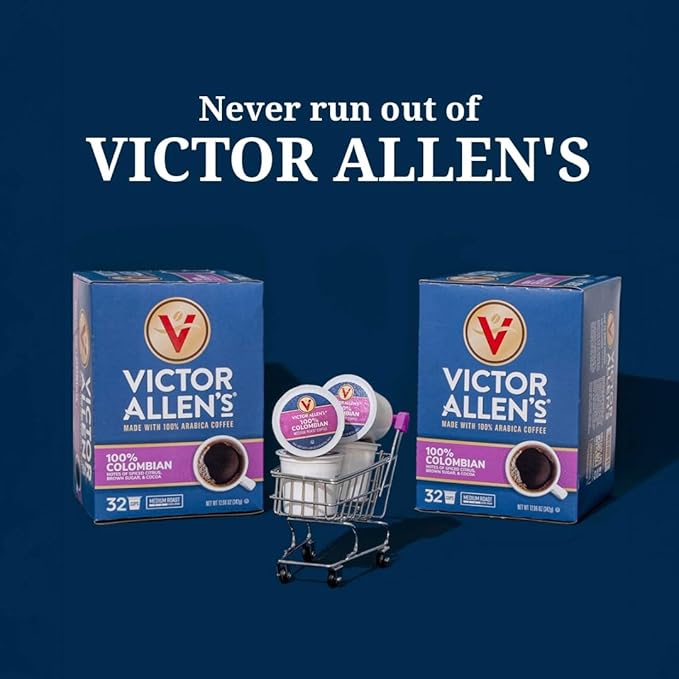 Victor Allen's Coffee French Roast, Dark Roast, 80 Count, Single Serve Coffee Pods for Keurig K-Cup Brewers