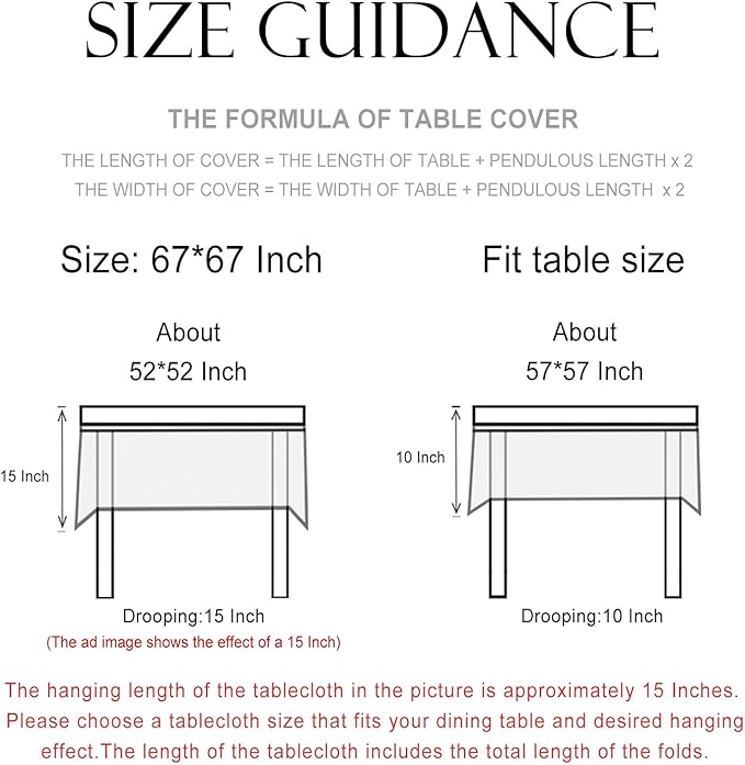 patdrea Designer Leopard Animal Linen Small Table Cloth for Square Table,Vintage Breathable Soft Tablecloth,Dacorative Cover for Kitchen Dining,Holiday,Christmas,Thanksgiving,67"x67"-from