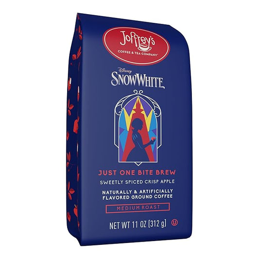 Joffrey’s Coffee - Disney Snow White Just One Bite Brew, Disney Specialty Coffee Collection, Arabica Ground Coffee, Medium Roast (Ground, 11oz)