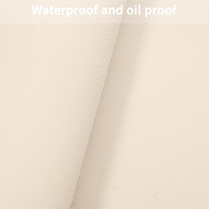 Dresser Cover - Can Be Used On Both Sides Waterproof and Easy to Clean Good Flatness Used for Dresser Table(Off White+Light Gray 10x44)