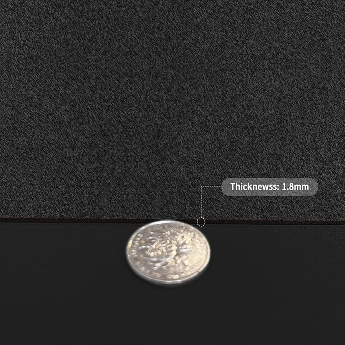 Desk Protector Mat - 38x66 Inch Waterproof Easy to Clean Can Conceal Flaws Protector The Table Top from Scratches Used for Dining (Black+Black 38x66)
