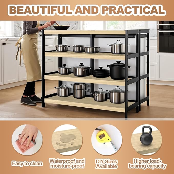 5 Pcs Wire Rack Covers 16x9x3 inch PVC Pantry Shelf Cover 0.31 inch Thick Removable Closet Wire Rack Shelf Covers,Decoration Kitchen Bathroom Office Shelving (Wood Color,16x9x3 inch)