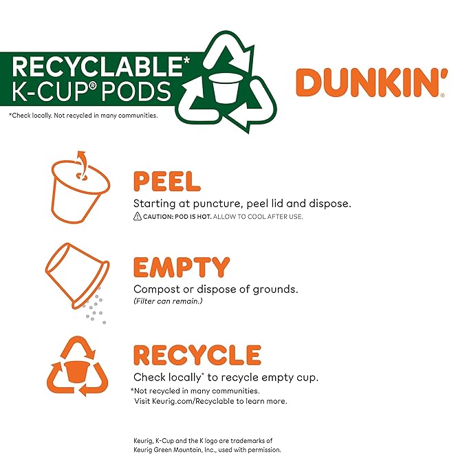 Dunkin’ Medium Roast S’mores Flavored Coffee, 60 Keurig K-Cup Pods