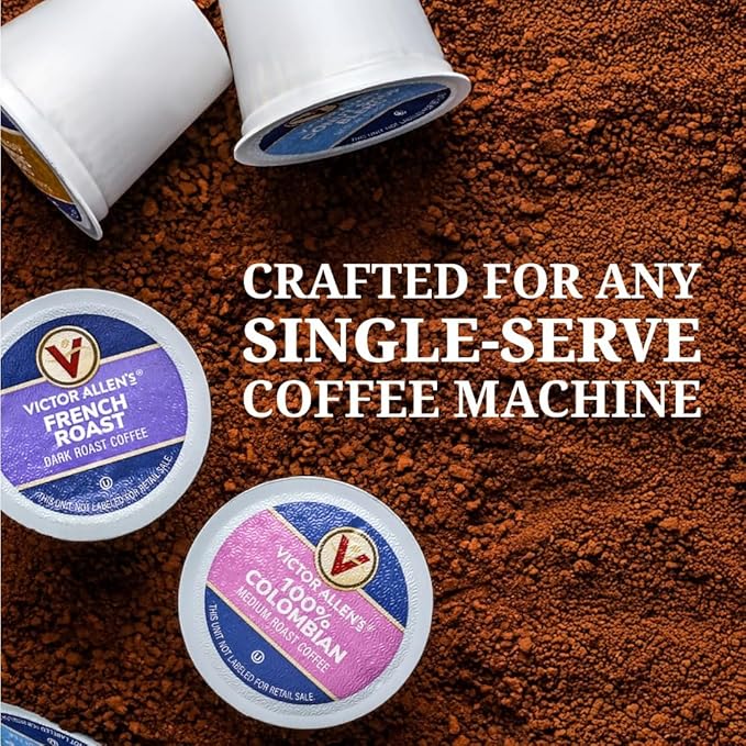 Victor Allen's Coffee Mocha Variety Pack (White Chocolate Mocha, Mocha, Chocolate Caramel), 32 Count, Single Serve Coffee Pods for Keurig K-Cup Brewers