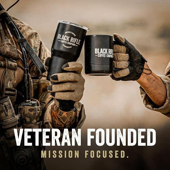 Black Rifle Coffee Company Freedom Fuel, 12oz Bag, Ground Coffee Dark Roast - Roasted Blend Made from Arabica Beans - Colombian & Brazilian Beans - Veteran Founded & American Made