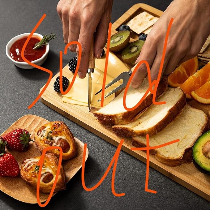 Cutting Board Wood Chopping Board Double Sided Charcuterie Boards Serving Board Kitchen Essential House Warming Hostess Host Gift Serving Tray for Christmas Wedding Birthday Anniversary Cyan
